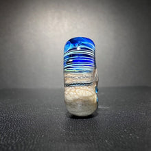 Silver Glass  Blue Tide Pool Bead