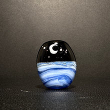 The Moon over the Ocean.  A Glass Bead Made for Jewelry Makers.