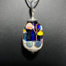 Reef Pendant, Aquarium Bead Pendant, Jelly Fish, Nautilus, Yellow Tang
