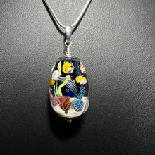 Reef Pendant, Aquarium Bead Pendant, Jelly Fish, Nautilus, Yellow Tang