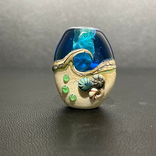 Blue and Teal Tide Pool Bead