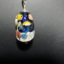 Reef Pendant, Aquarium Bead Pendant, Jelly Fish, Nautilus, Yellow Tang