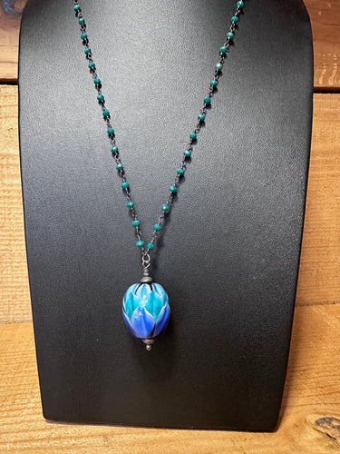 Blue, Teal and Aqua Necklace