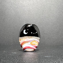 Cassiopeia Over the Desert.  A Glass Bead Made for Jewelry Makers and Star Gazers