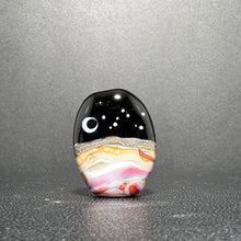 Cassiopeia Over the Desert.  A Glass Bead Made for Jewelry Makers and Star Gazers