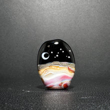 Cassiopeia Over the Desert.  A Glass Bead Made for Jewelry Makers and Star Gazers