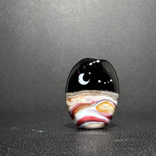 Cassiopeia Over the Desert.  A Glass Bead Made for Jewelry Makers and Star Gazers