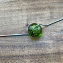 Grass Green Vines and Flowers  Hollow Bead