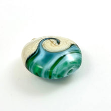 Beach bead. Caribbean Sea wave.  Beach Bead.  Ocean scene.  Lampwork Glass Bead.  Sand and Sea.  Water.