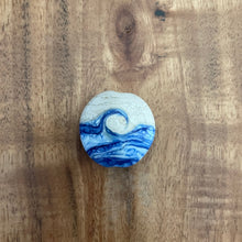 Beach bead. Blue wave.  Beach Bead.  Ocean scene.  Lampwork Glass Bead.  Sand and Sea.  Water.